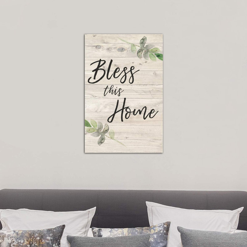 Bless This Home by Amanda Murray - Wrapped Canvas Print, 66.04cm H x 45.72cm W x 3.81cm D