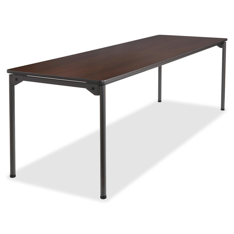 97'' Rectangular Folding Table, Walnut