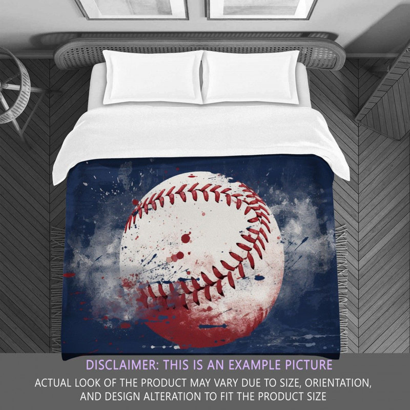 Édredon Softball Bedding, blanc, Édredon grand