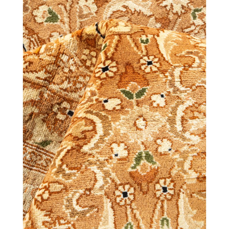 Tapis unique en laine noué à la main 6 pi 1 po x 9 pi 7 po nouvel âge Hayner