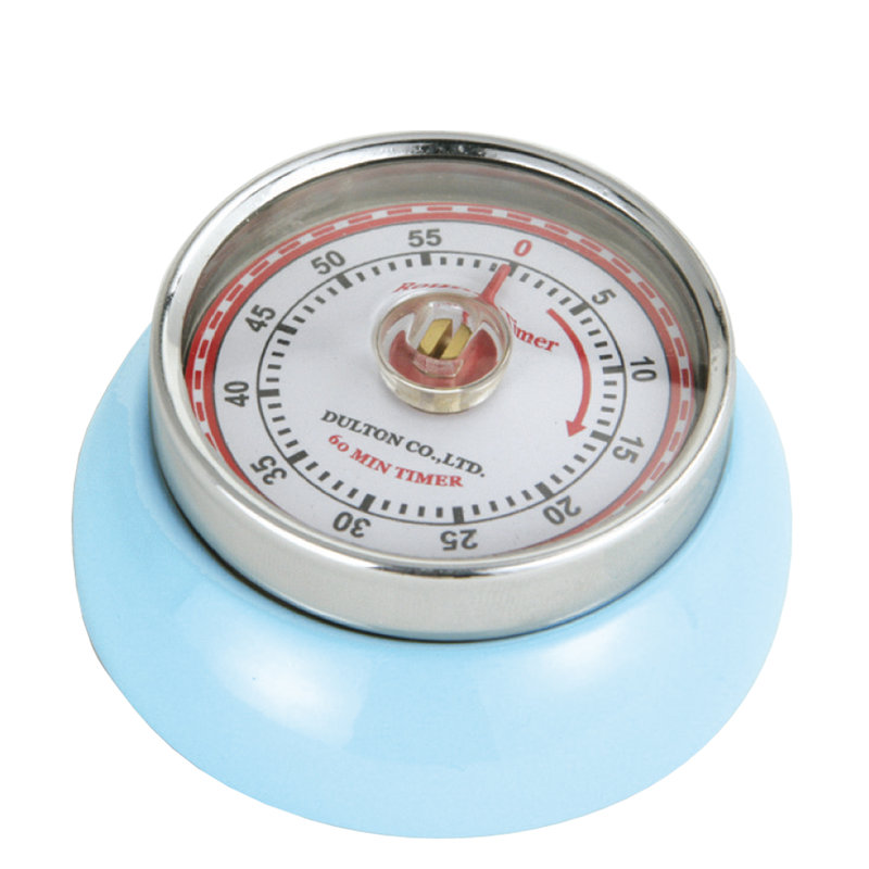 Zassenhaus Retro Kitchen Timer, Light Blue