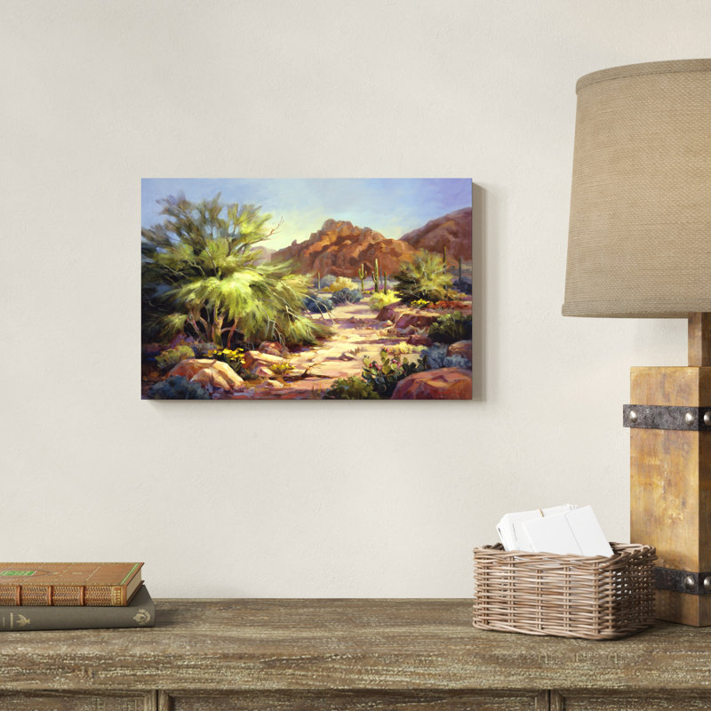 Beauté du désert - reproduction d'art sur toile tendue, H 12 po x l 18 po x P 1,25 po