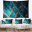 Tapisserie abstraite vert brillant-28497165