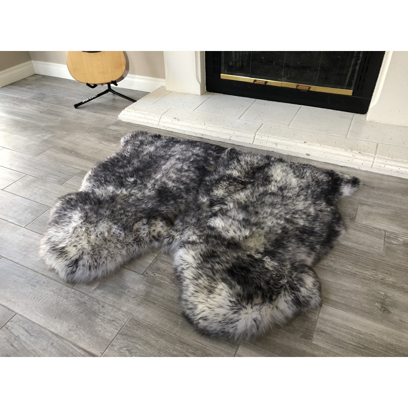 Amaranta Performance Sheepskin Indoor Rug, Novelty 3' x 3'6"