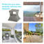 Table d'appoint en osier de rotin avec trou pour parasol Outsunny-880952918