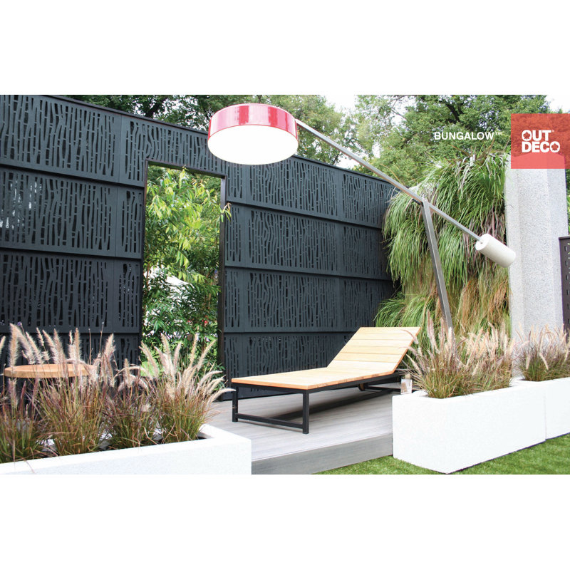 48'' H x 24'' W Brown Composite Fence Panels