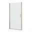 Porte de douche pivotante universelle à réglage de 1 3/8 po, ouverte à l'extérieur, avec verre trempé de 1/4 po-138525367