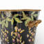 Midnight Blossom Oval Planter with Ormolu