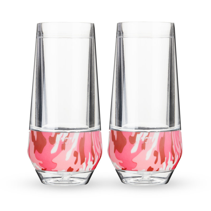 Champagne FREEZE Cooling Cups in Pink Camo