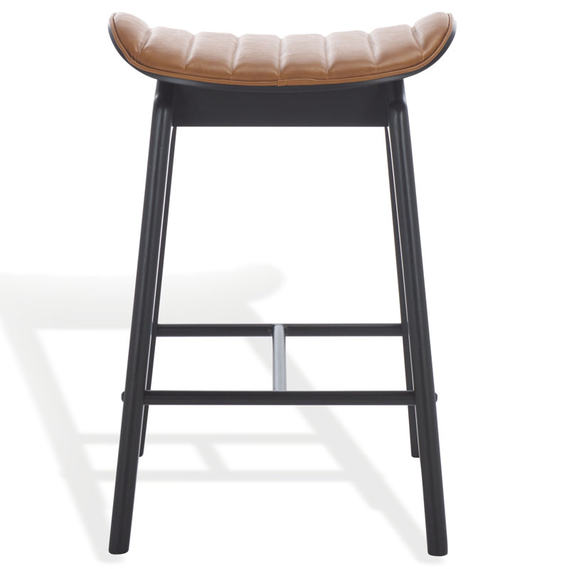 Elline Wood Counter Stool, Black