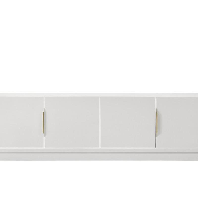Carrington 70"W White 4-Door TV Stand