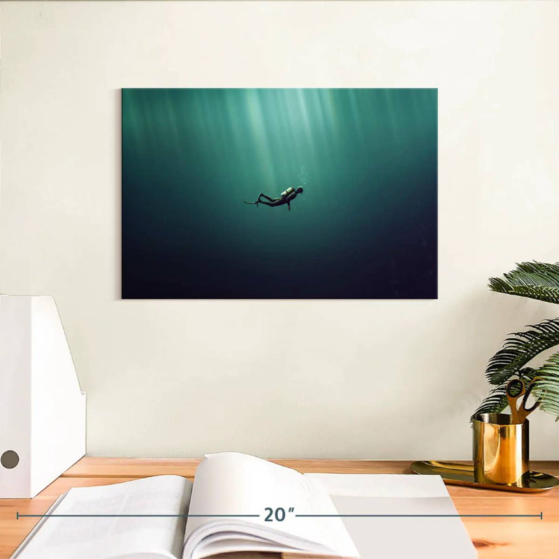 Sireci Deep Sea Diving, 8" H x 12" W