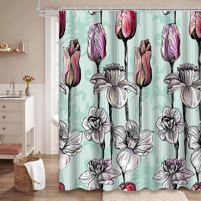 Rideau de douche Spring Spring, L 72 po x l 72 po