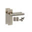 Golden Grace 4 Pairs Victorian Design Knurled Hex Cut Door Handle Antique Brass Finish - Internal Pack Bathroom and Lock Set with Hinges - 150mm x 40mm