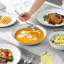 24 Piece Porcelain China Dinnerware Set - Service for 6