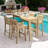 Westminster Teak Rectangular Teak Outdoor Bar Table , 60'' in. W 22'' in. D