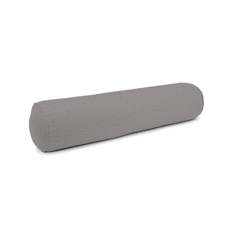 Linen Bolster Pillow Cover & Insert, Dark Gray, 9" x 48"