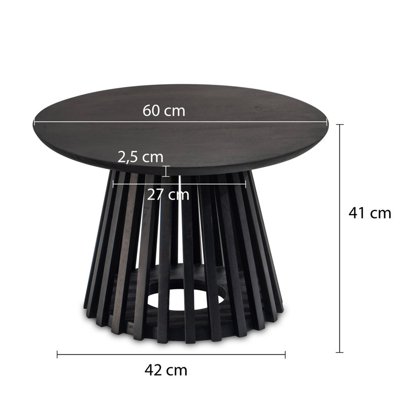 Nidhi Solid Wood Abstract Coffee Table