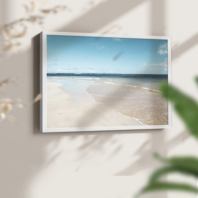 Sugar Sand Beach -Framed Print - Restickable