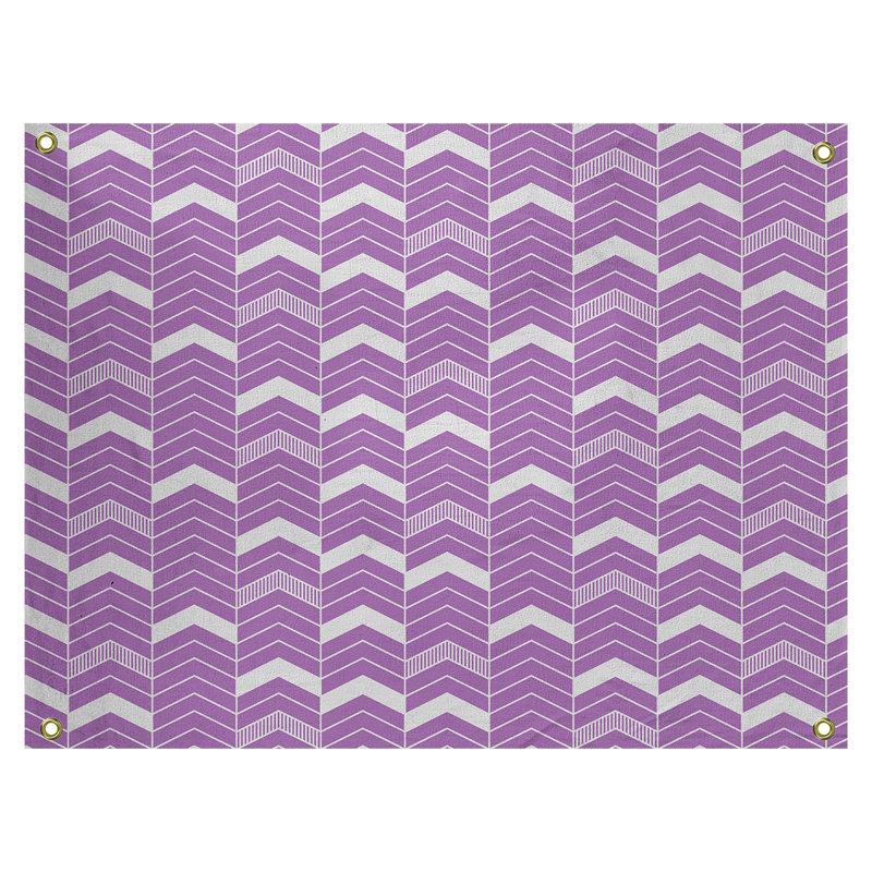 Tapisserie Stephenie, H 26 po x l 36 po, Violet / gris