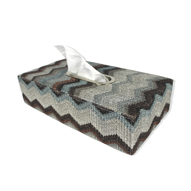 Rollox Tissue Box Cover, Grey blue, Grey Blue