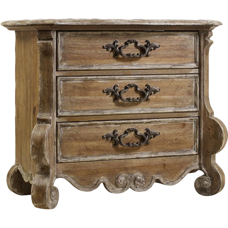 Chatelet 3 - Drawer Nightstand, Caramel Froth