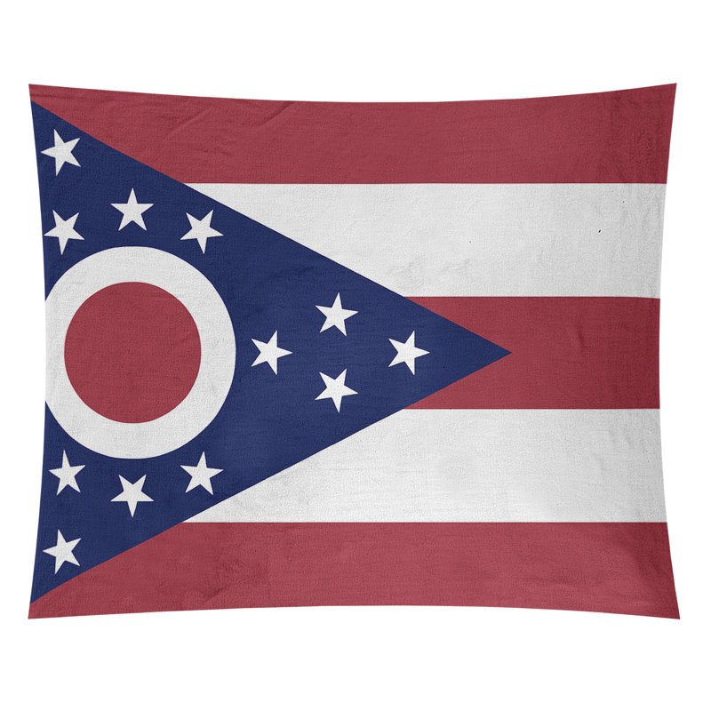 Tapisserie à drapeau ohio Enrik, Intérieur, H 91 po x l 107,5 po