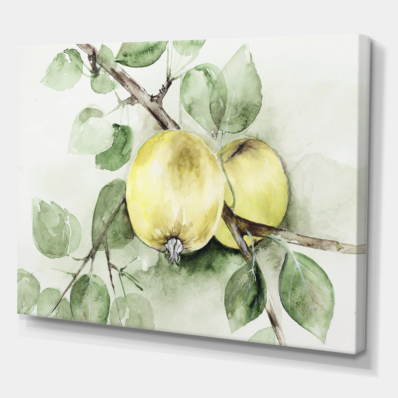 Appels - reproduction sur toile tendue, H 16 po x l 32 po x p 1 po