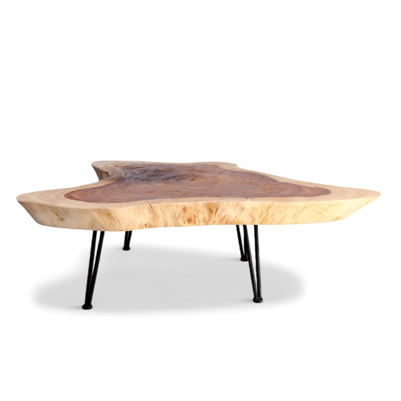 Solid Wood Top Single Coffee Table