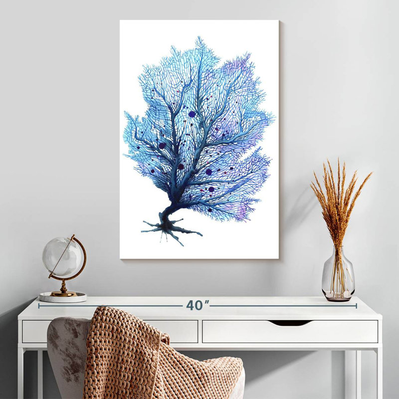 Brampt Fan Coral Blue, 30" H x 20" W