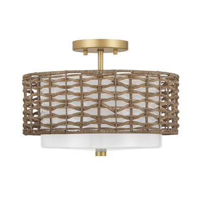 Plafonnier encastré 2 lumières Hunter Laila