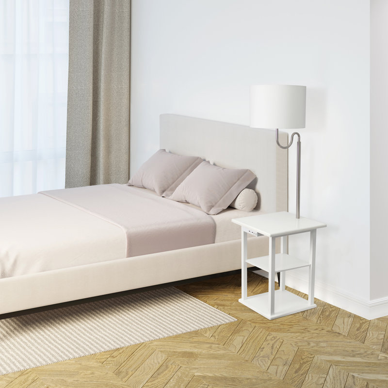 Jeneene 57'' Column Floor Lamp, White