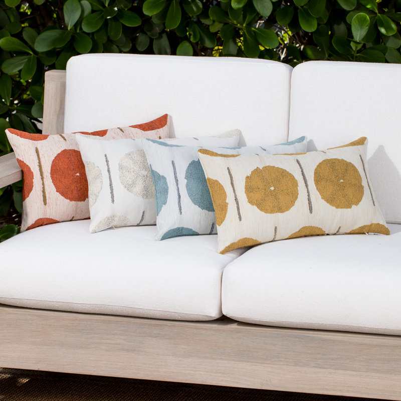 Solstice Gold Indoor/Outdoor Pillow Cover & Insert, 12" H x 20" W, Rectangular