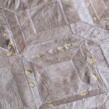 Art Hide Cowhide Area Rug in Gray And Gold