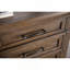 Commode de style transitionnel 1pc 5 tiroirs de style tête de lit à roulement à billes avec glissières