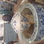 Blue White Floral Bird Oval Basin