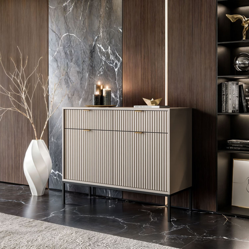 104cm Sideboard, Cashmire/Black