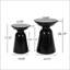 Tables d'appoint d'extérieur en fer Serenita au design évasé, parfaites pour les espaces extérieurs modernes et élégants-2067770177