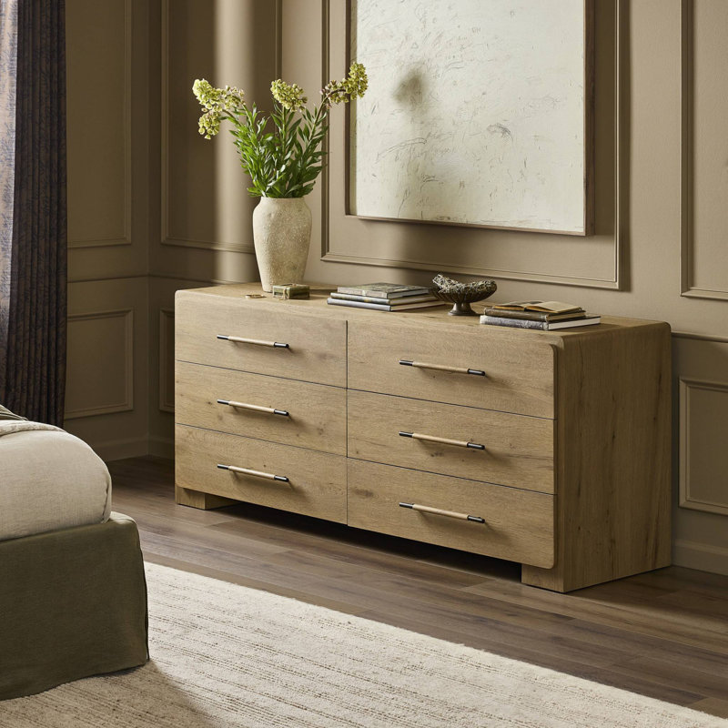 Eden 6 Drawer Dresser-Aged Smoked Oak