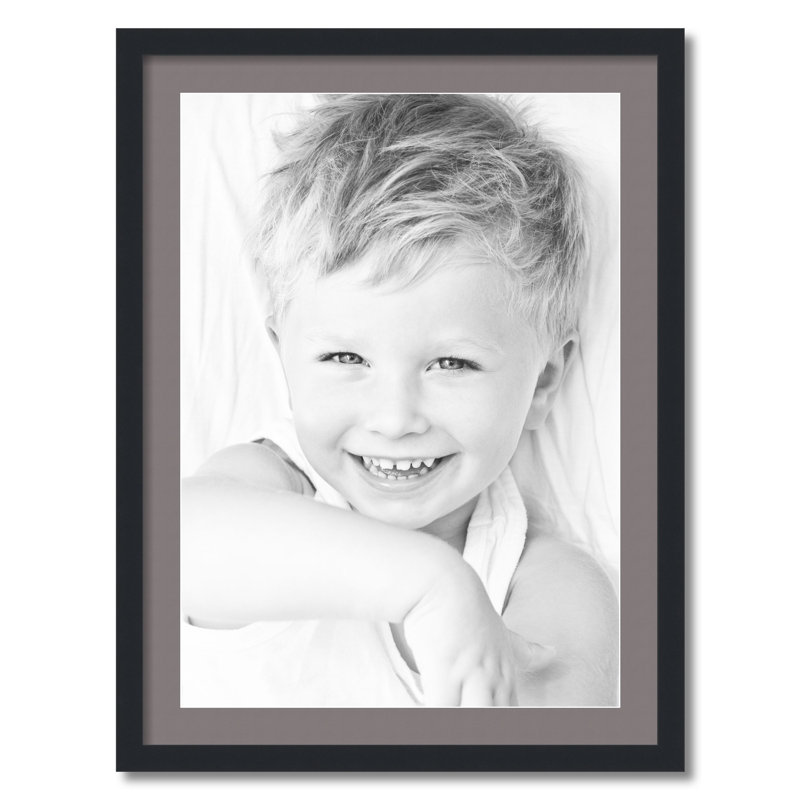 Cadre pour photo simple 20 "x 28" en bois mat, Étain