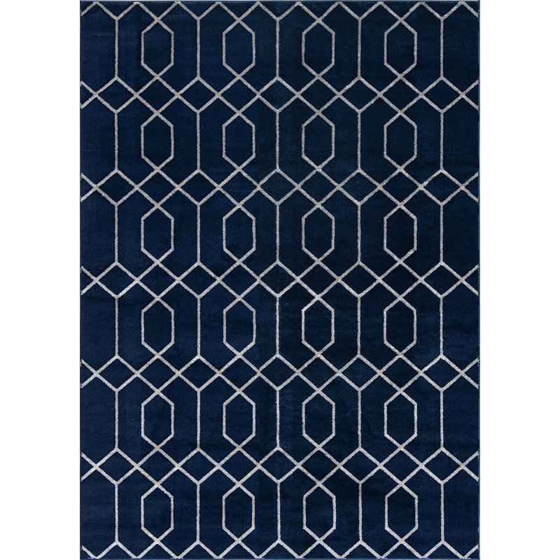 Geometric Indoor Rug, Rectangle 7' x 10'