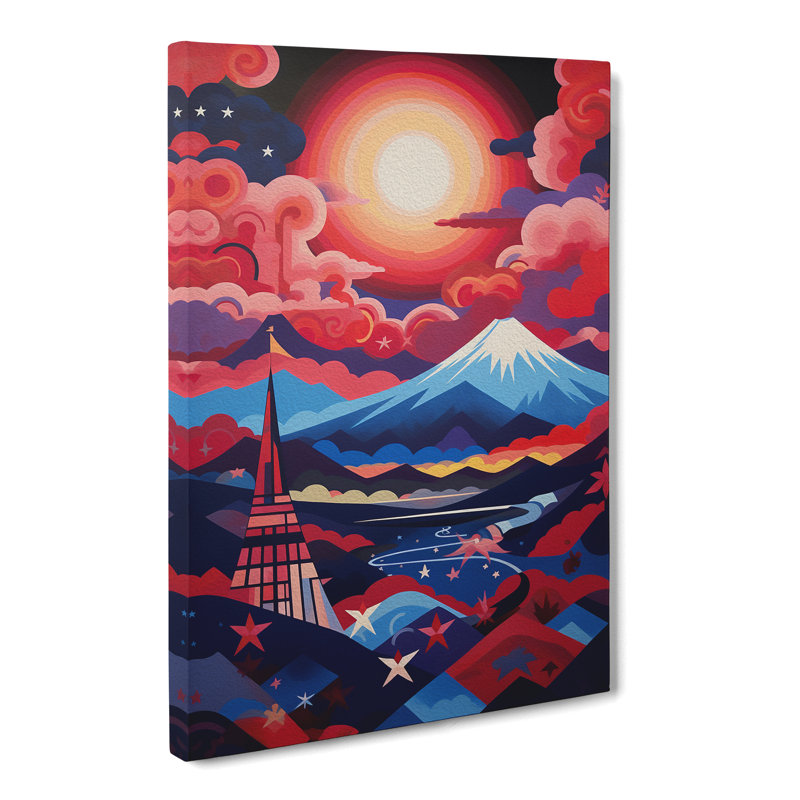 Mount Fuji Constructivism No.3 - Wrapped Canvas, 76cm H x 50cm W x 3cm D
