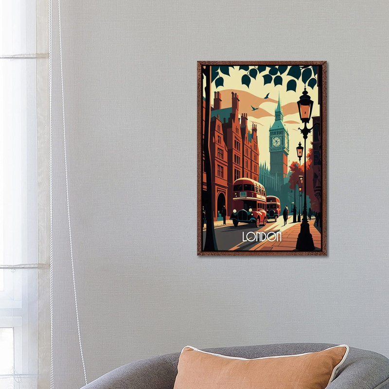 London City by Durro Art - Gallery-Wrapped Canvas Giclée on Canvas, 66.04 cm H x 45.72 cm W x 4.445 cm D