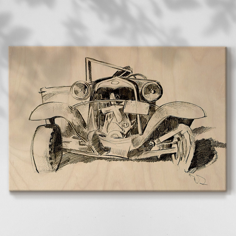 Toile tendue Model A Lines I-Gallery, H 12 po x l 18 po