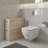 Valerian Modern Travertine 2-Drawer Bathroom Vanity Cabinet