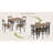 Space-saving Rustic Dining Table Set Mdf Wood Industrial Style For Small Kitchens & Dining Rooms