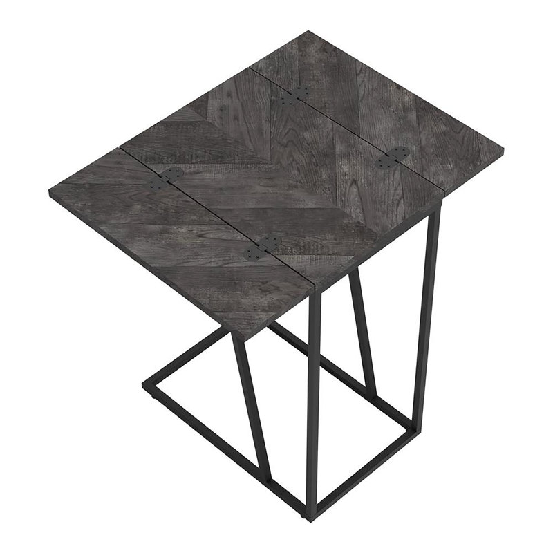Table d'appoint rustique et sablonneuse