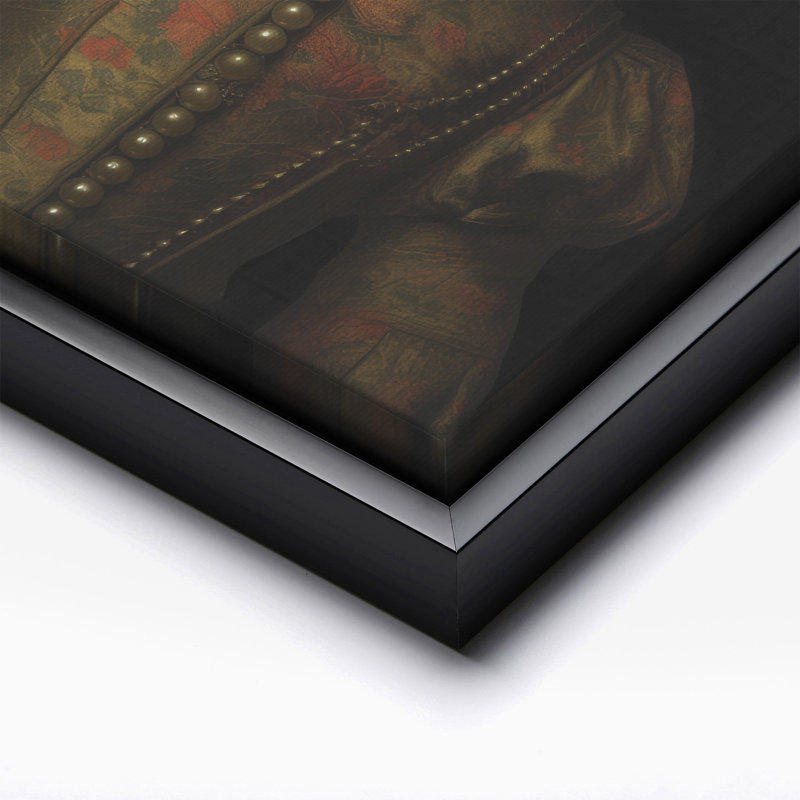 Chat de la Renaissance, Black Framed, Canvas, 08"H x 10"W