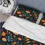 Ensemble de housse de couette à motif floral orange et bleu Tribal Botanical-959907869