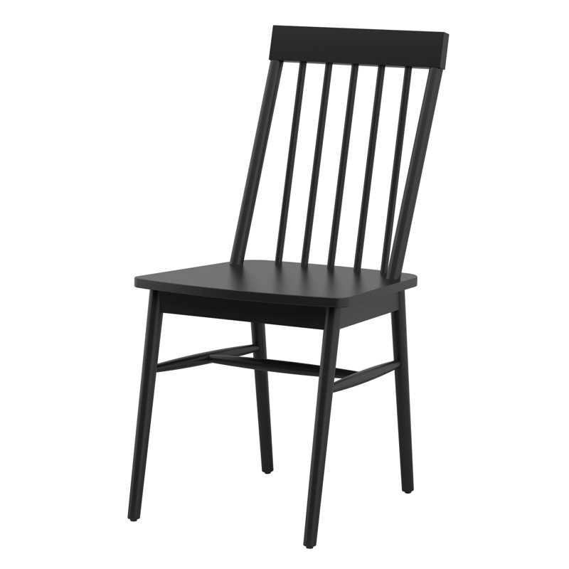 Captiva 19'' H Solid Wood Side Chair, Black